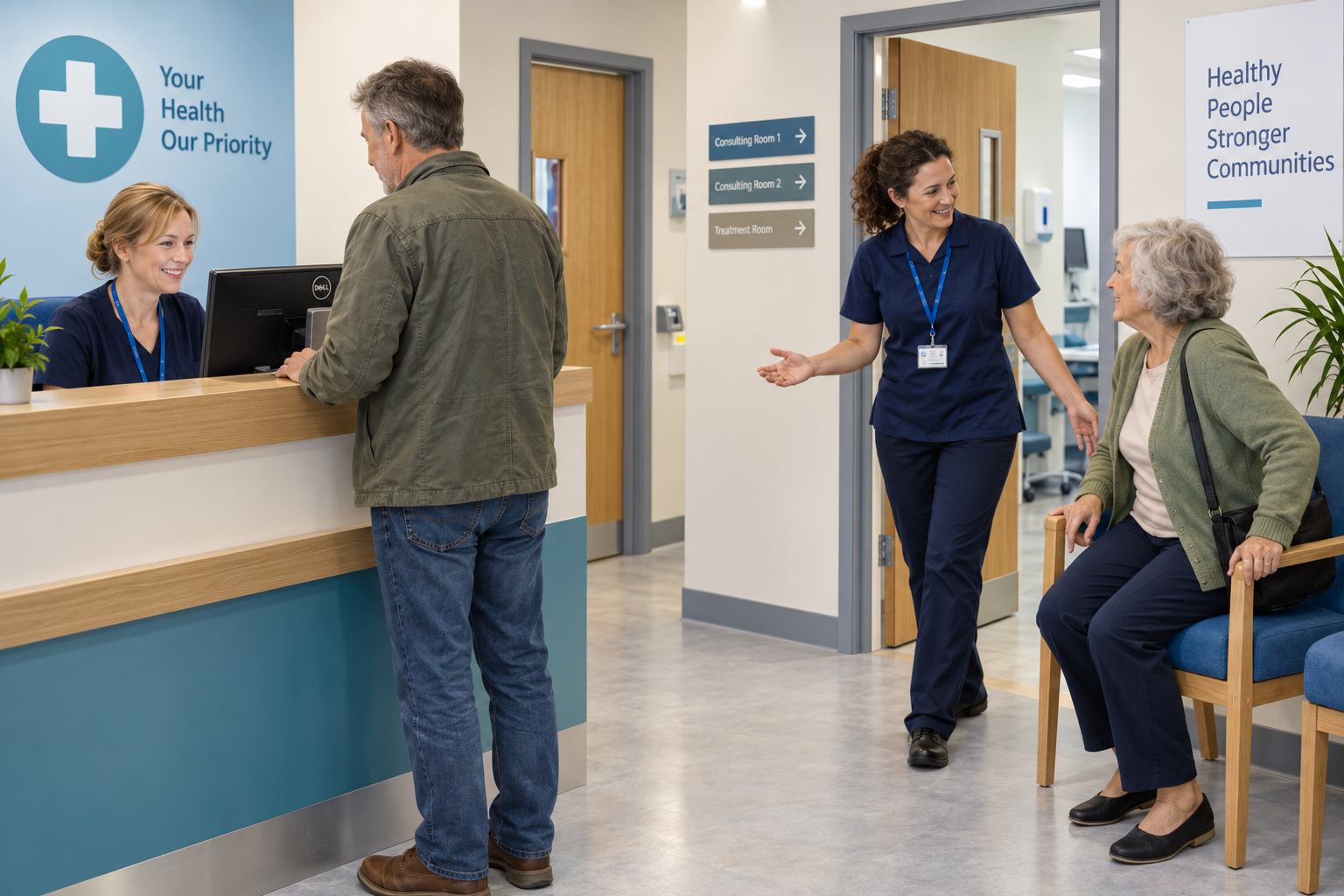 Health Hub reception