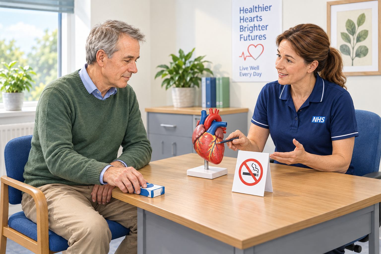 nhs consultation  - patient and nurse