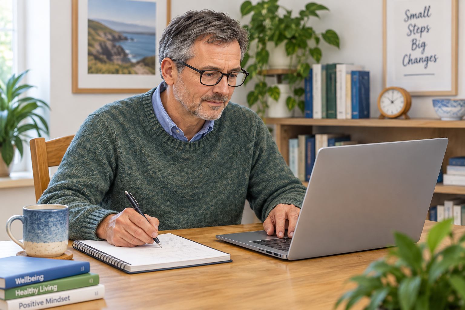 man using laptop